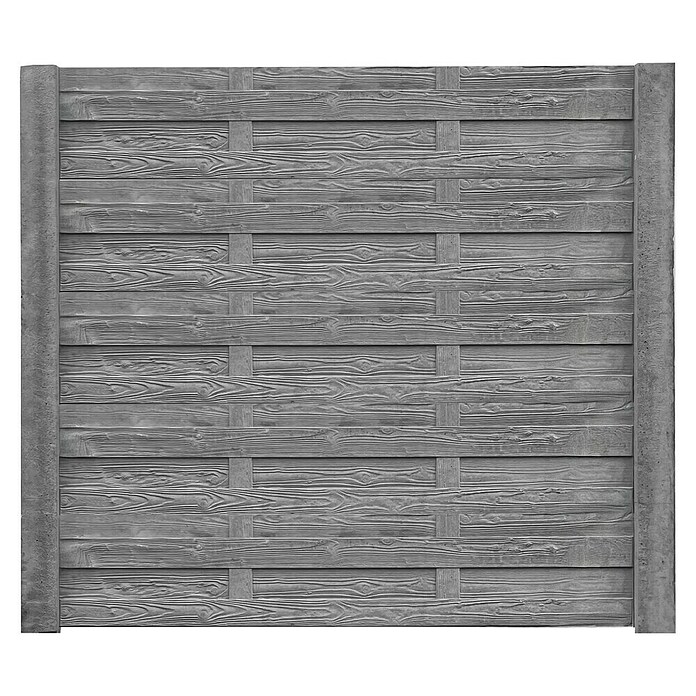 Beckers Betonzaun Zaunelement Standard Elegant Motiv (200 x 38,5 cm, Beton, Betongrau) | BAUHAUS