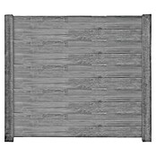 Beckers Betonzaun Zaunelement Standard Timber Motiv (200 x 38,5 cm, Beton, Betongrau) | BAUHAUS