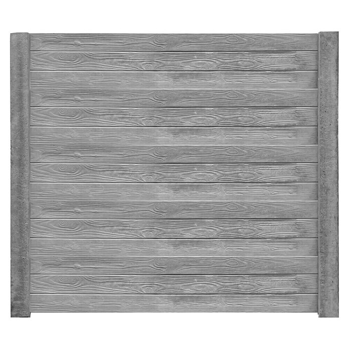 Beckers Betonzaun Zaunelement Standard Prestige Motiv (200 x 38,5 cm, Beton, Betongrau) | BAUHAUS