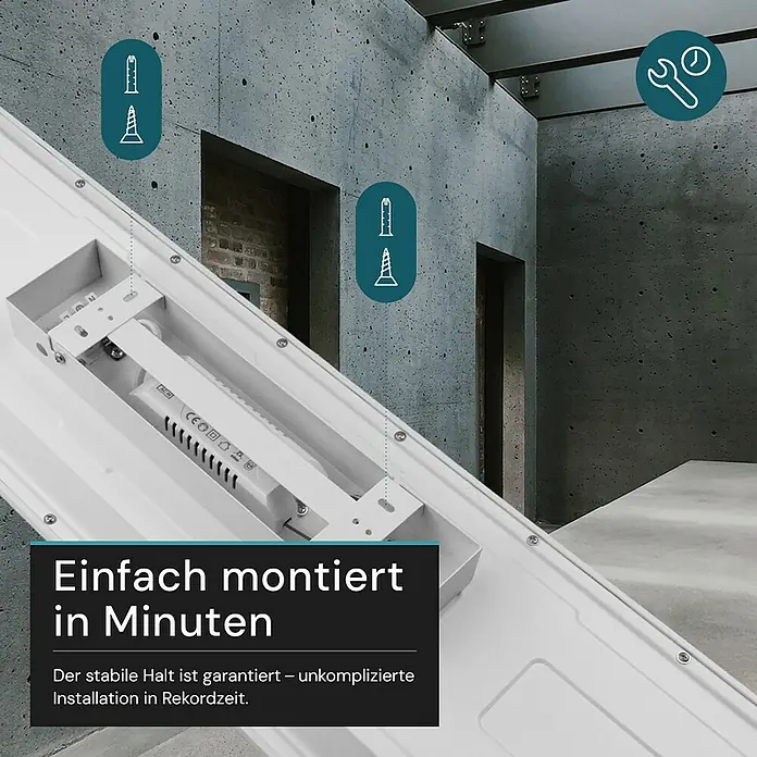Luxula LED-Deckenleuchte - 40 W, Weiß, Mehrfarbig