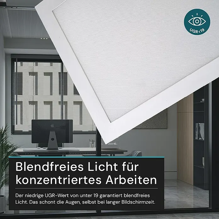 Luxula LED-Deckenleuchte - 40 W, Weiß, Mehrfarbig