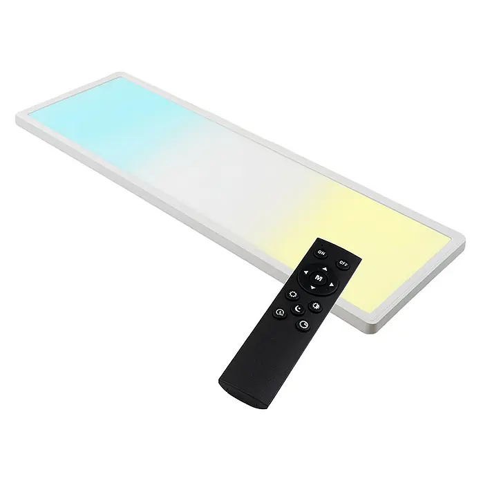Luxula LED-Deckenleuchte - 24 W, L x B x H: 58 x 20 x 2,5 cm, Weiß, Mehrfarbig