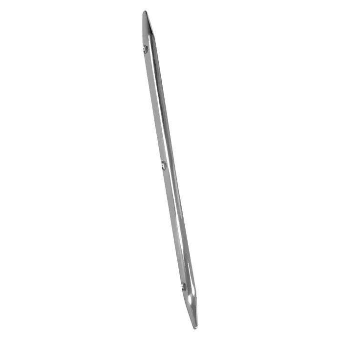 Marinetech Scheuerleiste - L x B: 300 x 20 mm, Hohl, Edelstahl, A2 - Glänzender, schmaler Grillspieß aus Metall mit Löchern für eine optimale Hitzeverteilung beim Grillen.