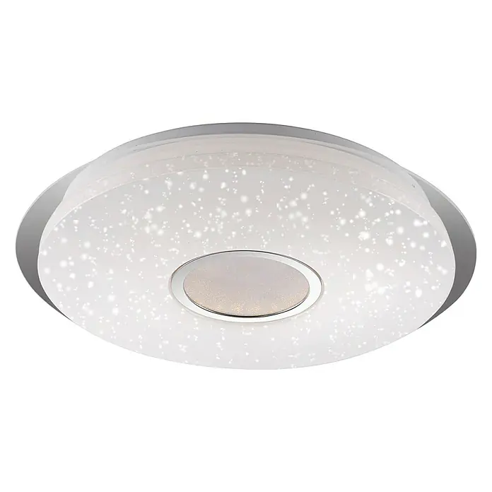 Just Light LED-Deckenleuchte Jonas - 40 W, Weiß, Tageslichtweiß - Moderne LED-Deckenleuchte mit Sternendekor, ideal für stilvolle Beleuchtung in jedem Raum. Helle, gleichmäßige Ausleuchtung mit energiesparender LED-Technologie.
