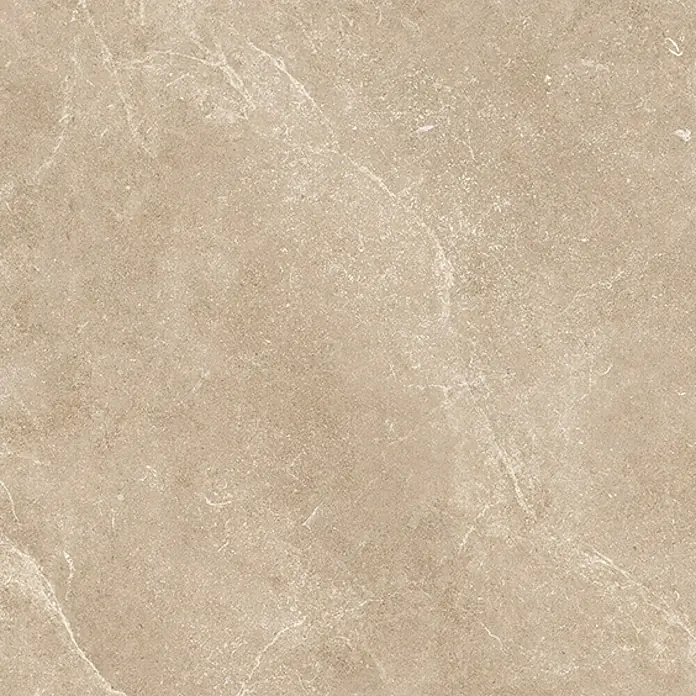 Wandfliese Benora - 39,8 x 119,8 cm, Beige, Matt - Beige Keramikfliese mit feinen weißen Adern, ideal für Boden- und Wandgestaltung mit natürlicher Optik. Langlebig und pflegeleicht.