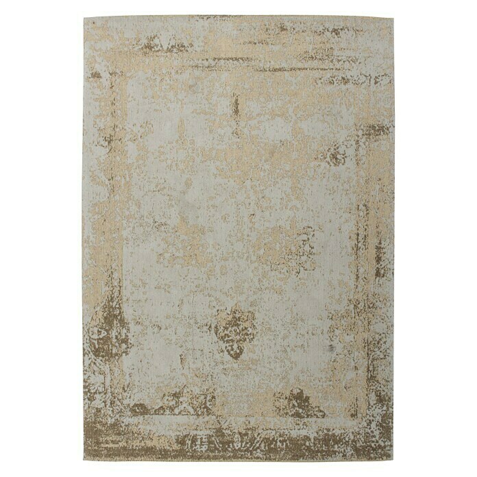 Kayoom Teppich Select 275 (Sand, L x B: 150 x 80 cm, 50% Baumwolle, 50% Polyester Chenille)
