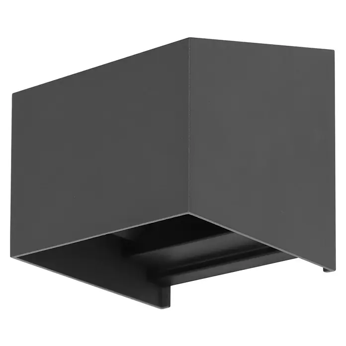 BAUHAUS LED-Solar-Außenwandleuchte Umea - 1,8 W, Aluminium, Warmweiß, Anthrazit - Moderne, schwarze LED-Deckenleuchte mit minimalistischem Design für stilvolle Innenräume. Elegante Beleuchtung für Wohn- und Geschäftsräume.