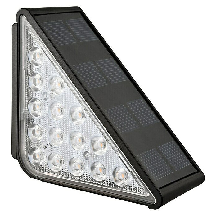 BAUHAUS Set solarlampen Trapverlichting (l x b x h: 9 cm x 9 cm x 4,8 m, Zwart, IP54, 8 lm) | BAUHAUS