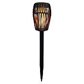 BAUHAUS Solarfakkel met grondpen Rotan (0,6 W, l x b x h: 11 x 11 x 49,5 cm, Grijs, IP44, 10 lm) | BAUHAUS