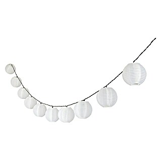 BAUHAUS Solar-Lichterkette Lampion (1,2 W, Weiß, IP44)