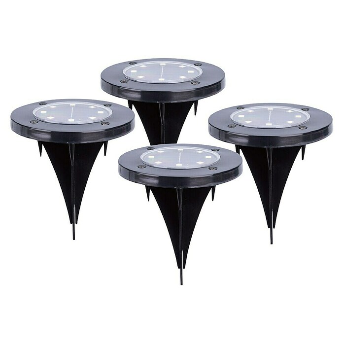 BAUHAUS Solarleuchten-Set Neue Generation (0,1 W, Schwarz, IP44, 3 lm) | BAUHAUS