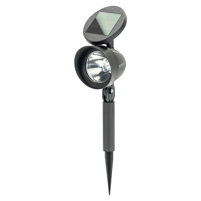 BAUHAUS Solarna spot svjetiljka 2  (0,18 W, Crna, IP44, 4 lm) | BAUHAUS