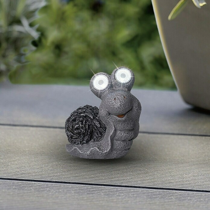 BAUHAUS Dekorativna solarna svjetiljka Mini  (LED, Siva, IP44, Puž) | BAUHAUS