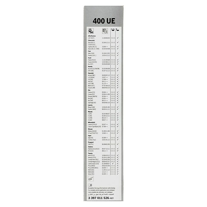 Bosch Scheibenwischer ECO (400 UE, 1 Stk.)