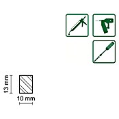 FLACHLEISTE LAERCHE ROH 9,2X12,5mm 200cm