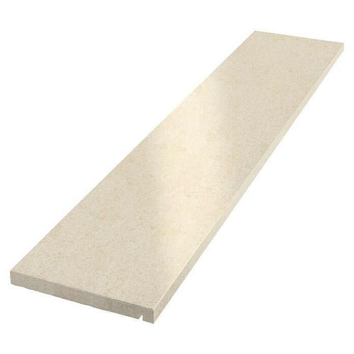 Vensterbank Jura (126 x 20 x 2 cm, Bruin/Beige/Geel, Gepolijst)