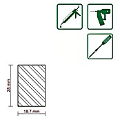 FLACHLEISTE LAERCHE ROH 18,7X28mm 200cm