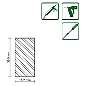 FLACHLEISTE LAERCHE ROH 18,7X39,5mm 100cm