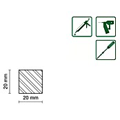 FLACHLEISTE LAERCHE ROH 19,3X19,7mm 200cm