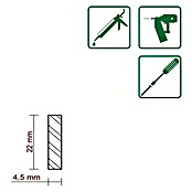 FLACHLEISTE LAERCHE ROH 4,5X22mm 100cm