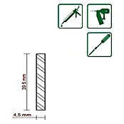 FLACHLEISTE LAERCHE ROH 4,5X39,5mm 200cm