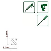 FLACHLEISTE LAERCHE ROH 9,2X9,2mm 200cm