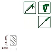 FLACHLEISTE LAERCHE ROH 9,2X12,5mm 100cm