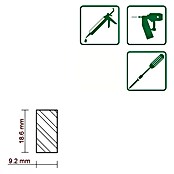 FLACHLEISTE LAERCHE ROH 9,2X18,7mm 100cm