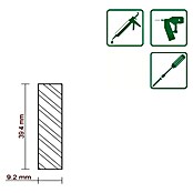 FLACHLEISTE LAERCHE ROH 9,2X39,5mm 200cm