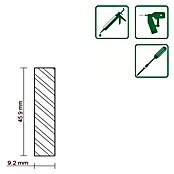 FLACHLEISTE LAERCHE ROH 9,2X46mm 200cm