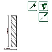 FLACHLEISTE LAERCHE ROH 9,2X58,5mm 100cm