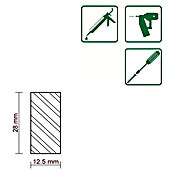 FLACHLEISTE LAERCHE ROH 12,5X28mm 200cm