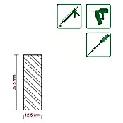 FLACHLEISTE LAERCHE ROH 12,5X39,5mm 200cm