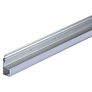 Profilleiste LED (L x B x H: 2 400 x 17 x 42 mm, Grau/Saniert, Kunststoff)