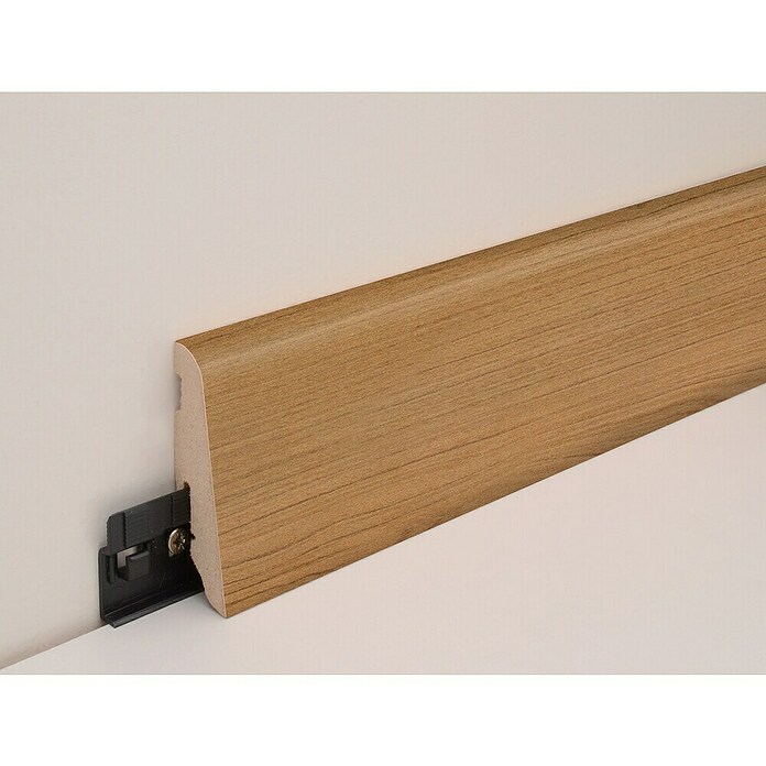 Sockelleiste FUO60L (2 400 x 19 x 58 mm, MDF, Kirsch) | BAUHAUS