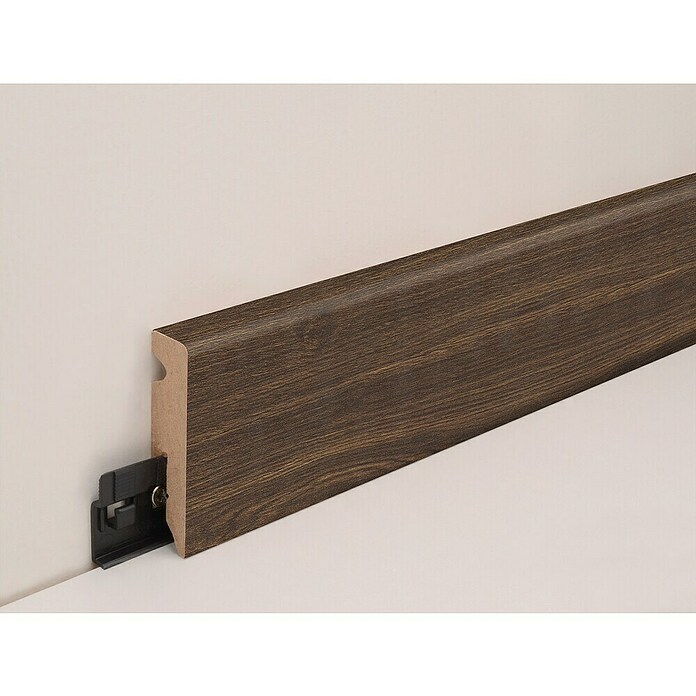 Sockelleiste FU062L (L x B x H: 2 400 x 15 x 58 mm, MDF, Brushed Ash) | BAUHAUS
