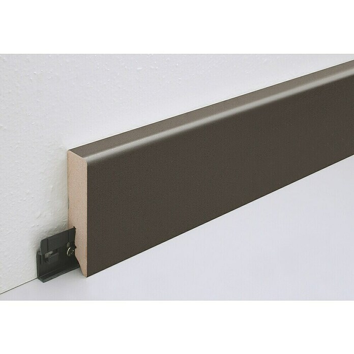 Sockelleiste FU086L (L x B x H: 2 400 x 16 x 70 mm, MDF, Anthrazit) | BAUHAUS