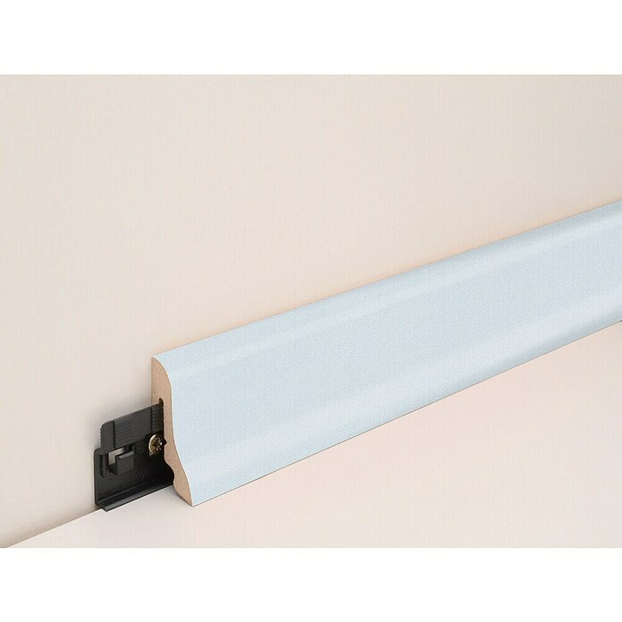 Sockelleiste FU018L (L x B x H: 2 400 x 18,5 x 38,5 mm, MDF, Aluminium Color) | BAUHAUS