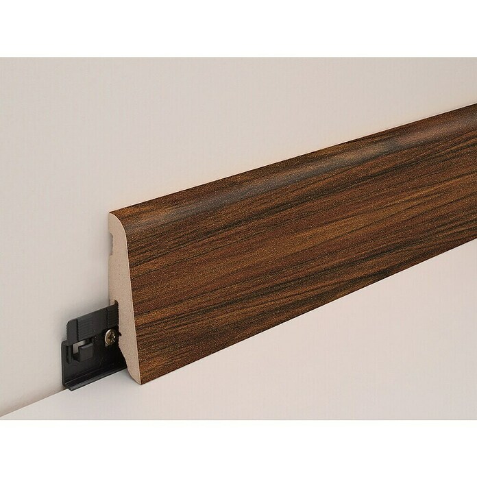 Sockelleiste FUO60L (2 400 x 19 x 58 mm, MDF, Noce Como) | BAUHAUS
