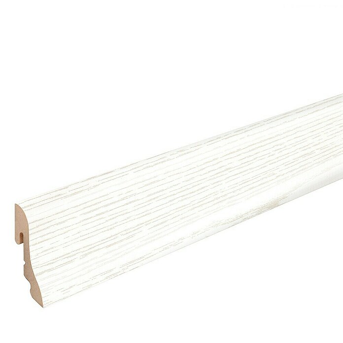 Sockelleiste FU018L (L x B x H: 2 400 x 18,5 x 38,5 mm, MDF, Esche weiß) | BAUHAUS