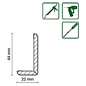 Winkelleiste SF599 (2 400 x 22 x 44 mm, MDF/Folie, Buche) | BAUHAUS