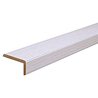 Winkelleiste SF599 (2 400 x 22 x 44 mm, MDF/Folie, Esche weiß)