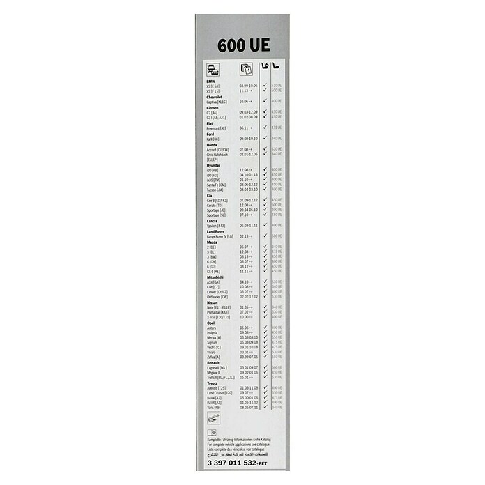 Bosch Scheibenwischer ECO (600 UE, 1 Stk.)
