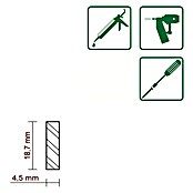 Ravni profil  (D x Š x V: 1.000 x 18,7 x 4,5 mm, Ariš) | BAUHAUS