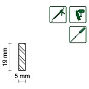 FLACHLEISTE LAERCHE ROH 4,5X18,7mm 200cm