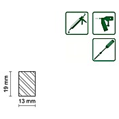 FLACHLEISTE LAERCHE ROH 12,5X18,7mm 200cm
