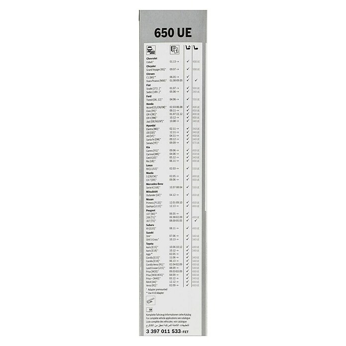 Bosch Scheibenwischer ECO (650 UE, 1 Stk.)