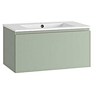 Mueble de lavabo Cristal (L x An x Al: 45 x 80 x 40 cm, Verde atlántico)