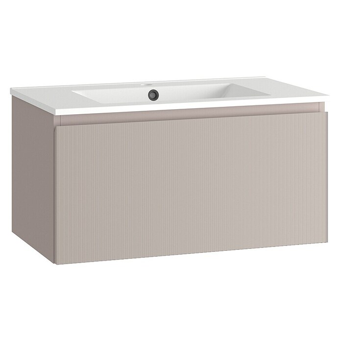 Mueble de lavabo Cristal (L x An x Al: 45 x 80 x 40 cm, Rosa, Número de cajones: 1 ud.) | BAUHAUS