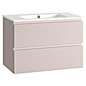 Mueble de lavabo Cristal 2 cajones (L x An x Al: 45 x 80 x 60 cm, Rosa, Número de cajones: 2 ud.) | BAUHAUS